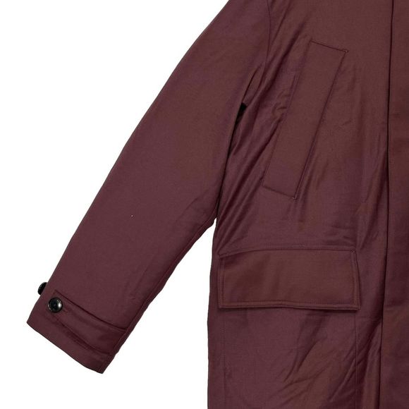 Banana Republic Cima Snorkel Down Parka Coat Mens Sz LT Thigh Length Merlot NWT - Picture 5 of 13